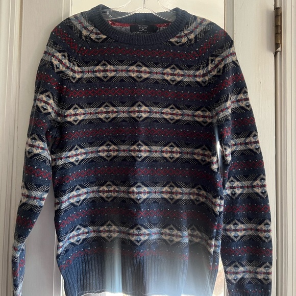 J Crew Wool Fair Isle Sweater - Picture 1 of 9